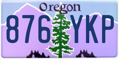 OR license plate 876YKP