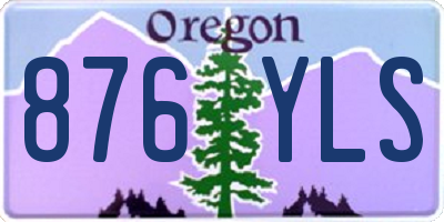 OR license plate 876YLS