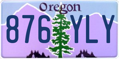 OR license plate 876YLY