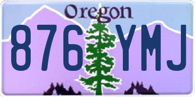 OR license plate 876YMJ