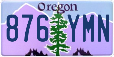 OR license plate 876YMN