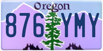 OR license plate 876YMY