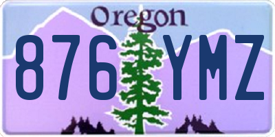 OR license plate 876YMZ