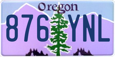 OR license plate 876YNL