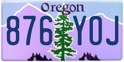 OR license plate 876YOJ