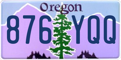 OR license plate 876YQQ