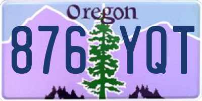 OR license plate 876YQT
