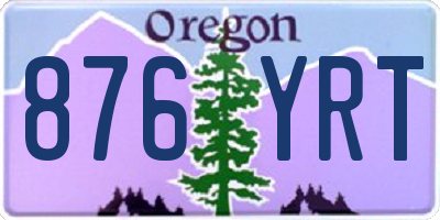 OR license plate 876YRT