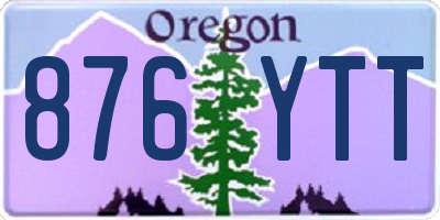 OR license plate 876YTT