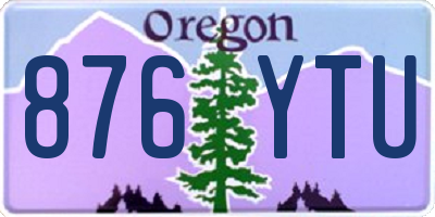 OR license plate 876YTU