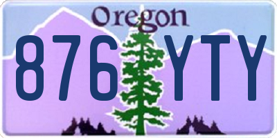 OR license plate 876YTY