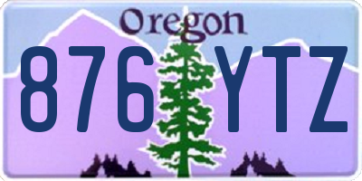 OR license plate 876YTZ