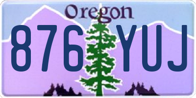 OR license plate 876YUJ