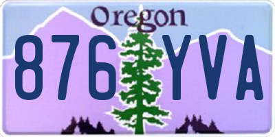 OR license plate 876YVA