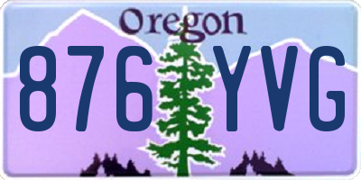 OR license plate 876YVG