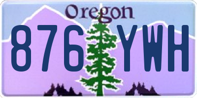 OR license plate 876YWH