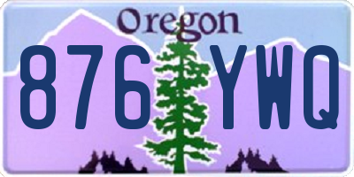 OR license plate 876YWQ