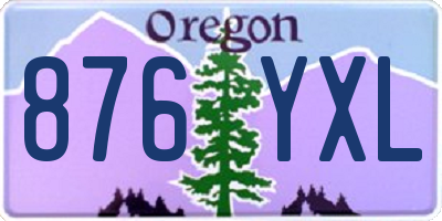 OR license plate 876YXL