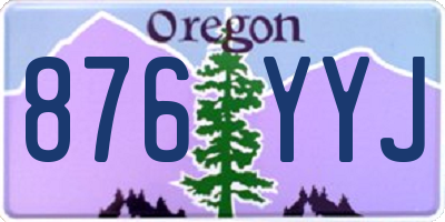 OR license plate 876YYJ