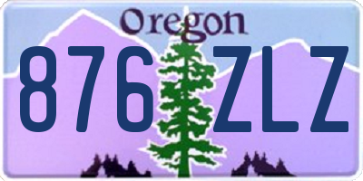 OR license plate 876ZLZ