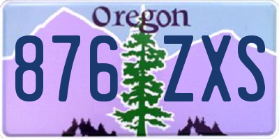 OR license plate 876ZXS