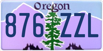 OR license plate 876ZZL