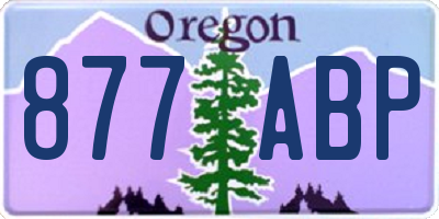 OR license plate 877ABP