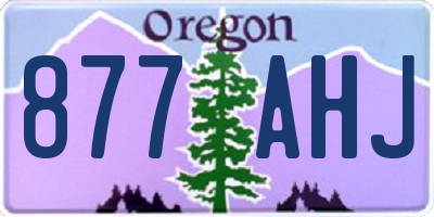 OR license plate 877AHJ