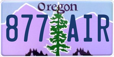 OR license plate 877AIR