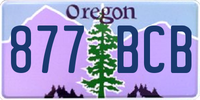 OR license plate 877BCB