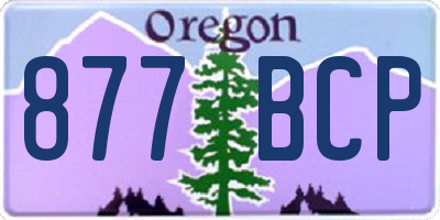 OR license plate 877BCP