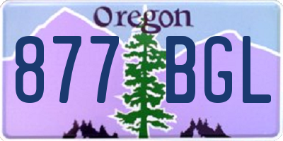 OR license plate 877BGL