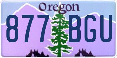 OR license plate 877BGU