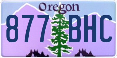 OR license plate 877BHC
