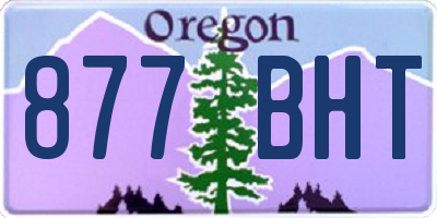 OR license plate 877BHT
