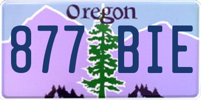 OR license plate 877BIE