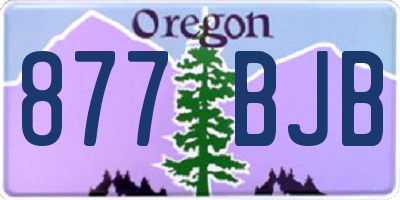OR license plate 877BJB