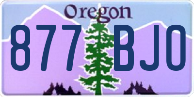 OR license plate 877BJO