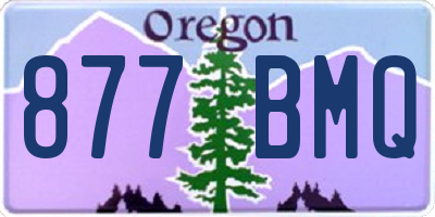 OR license plate 877BMQ