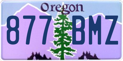 OR license plate 877BMZ