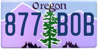 OR license plate 877BOB