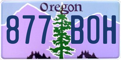 OR license plate 877BOH
