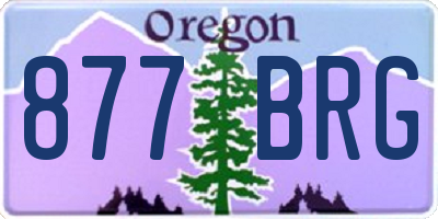 OR license plate 877BRG