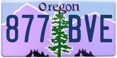 OR license plate 877BVE