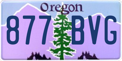 OR license plate 877BVG