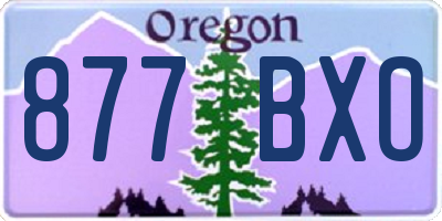 OR license plate 877BXO