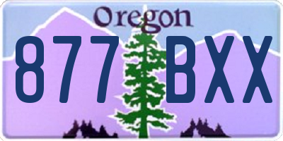 OR license plate 877BXX