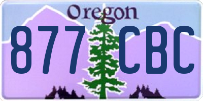 OR license plate 877CBC
