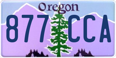 OR license plate 877CCA