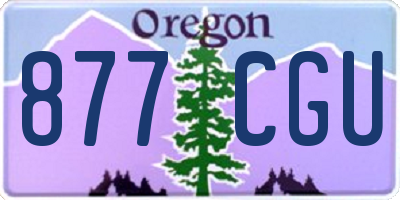 OR license plate 877CGU